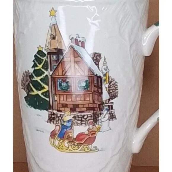 Mikasa English Countryside "SLEIGH RIDE" Cappuccino Mug In Box - Picture 6 of 8
